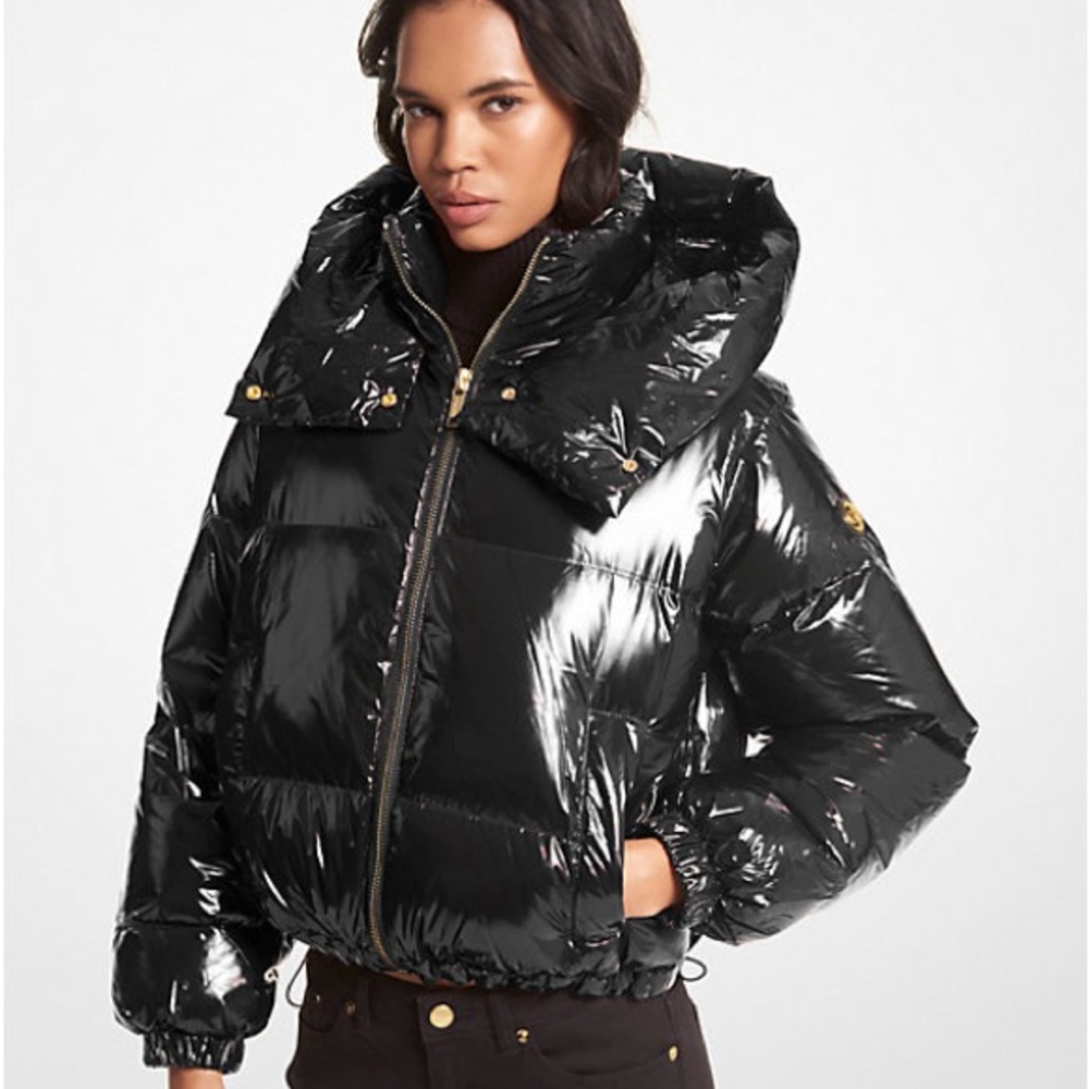Black Michael Kors Puffy Coat NWT